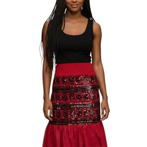 Anthro Moulinette Soeurs Sequin Suelta Skirt